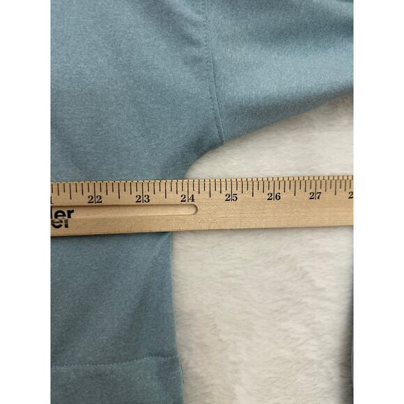T by Talbots UPF 50+ Blue Sweat Shirt XL Zip Pockets Activewear - Picture 7 of 8
